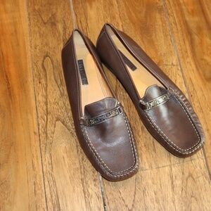 Women's Brown Leather Loafers